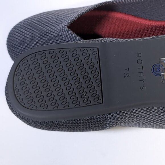 Retired Rothy’s Grey Birdseye Round Toe Flats 7.5 - Picture 7 of 8